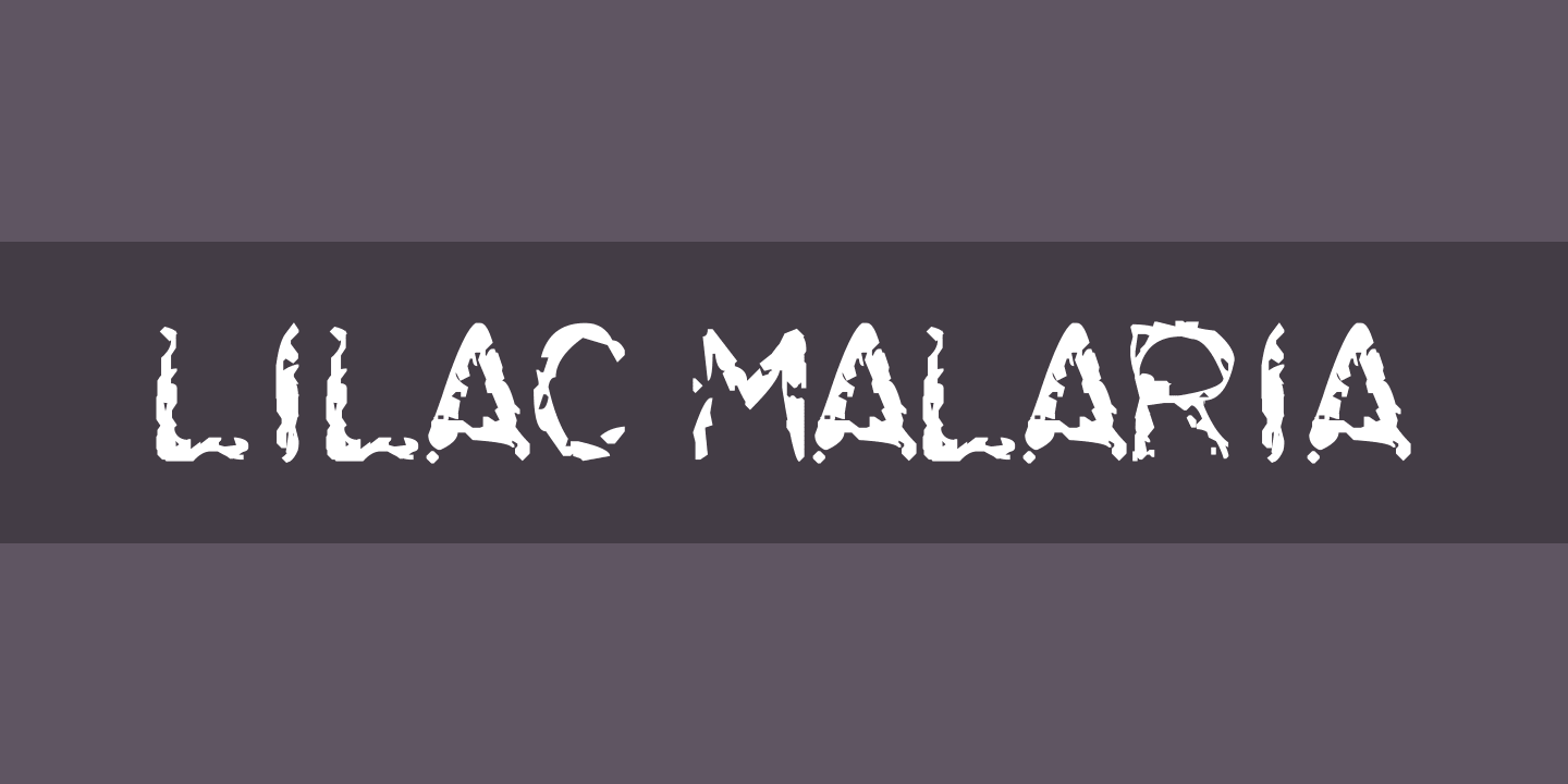 Schriftart Lilac Malaria